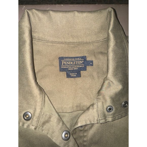 Pendleton Malin army green jacket, women’s large - Picture 2 of 7
